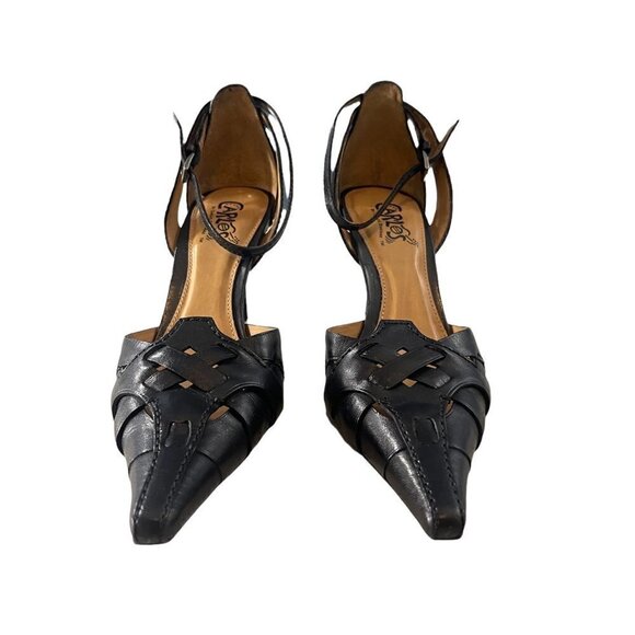 CARLOS By CARLOS SANTANA Pointy Toe Pumps Heels Size 6.5M Upper Leather - Picture 13 of 14
